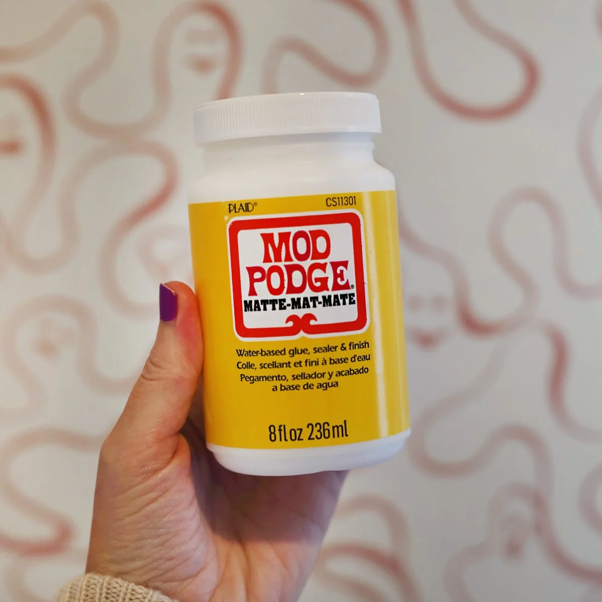 Mod Podge Matte finish all-in-one glue sealer and finish for decoupage crafts 8 oz bottle