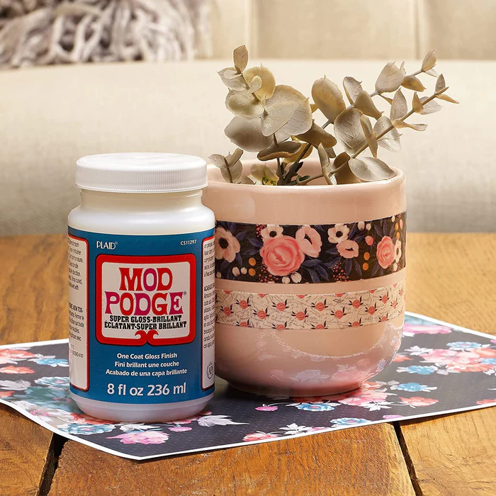 Modge Podge Gloss High Shine Finish for Professional Decoupage Projects